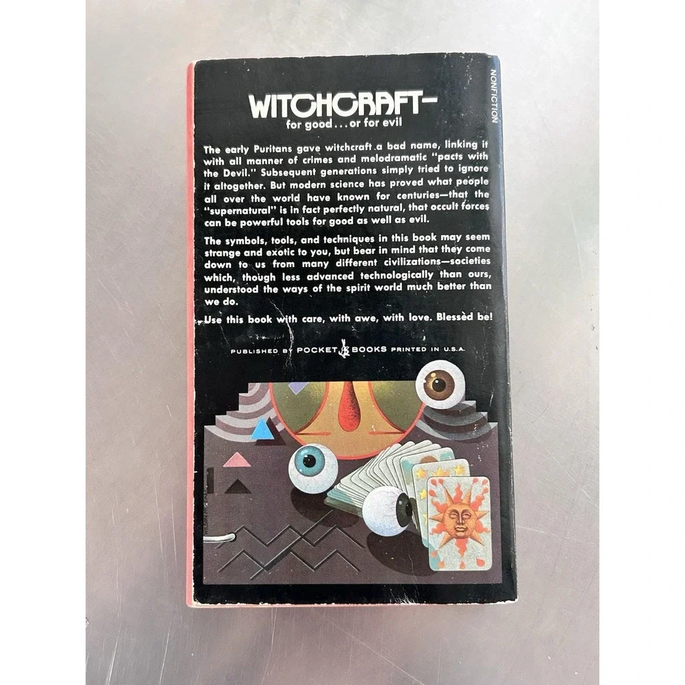 THE WITCH'S WORKBOOK Ann Grammery 1973 Pocket Books Vintage Occult Illustrated